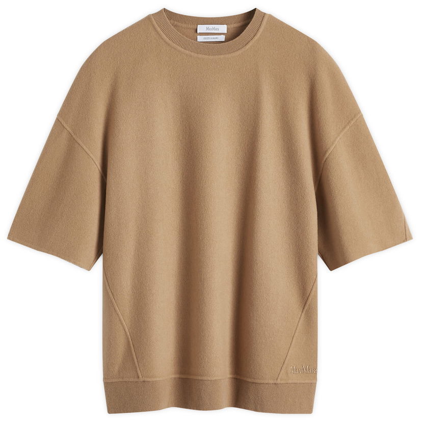 Džemper Max Mara Max Mara Haven Oversized Cashmere T-Shirt Smeđa | 2511921011600-Camel