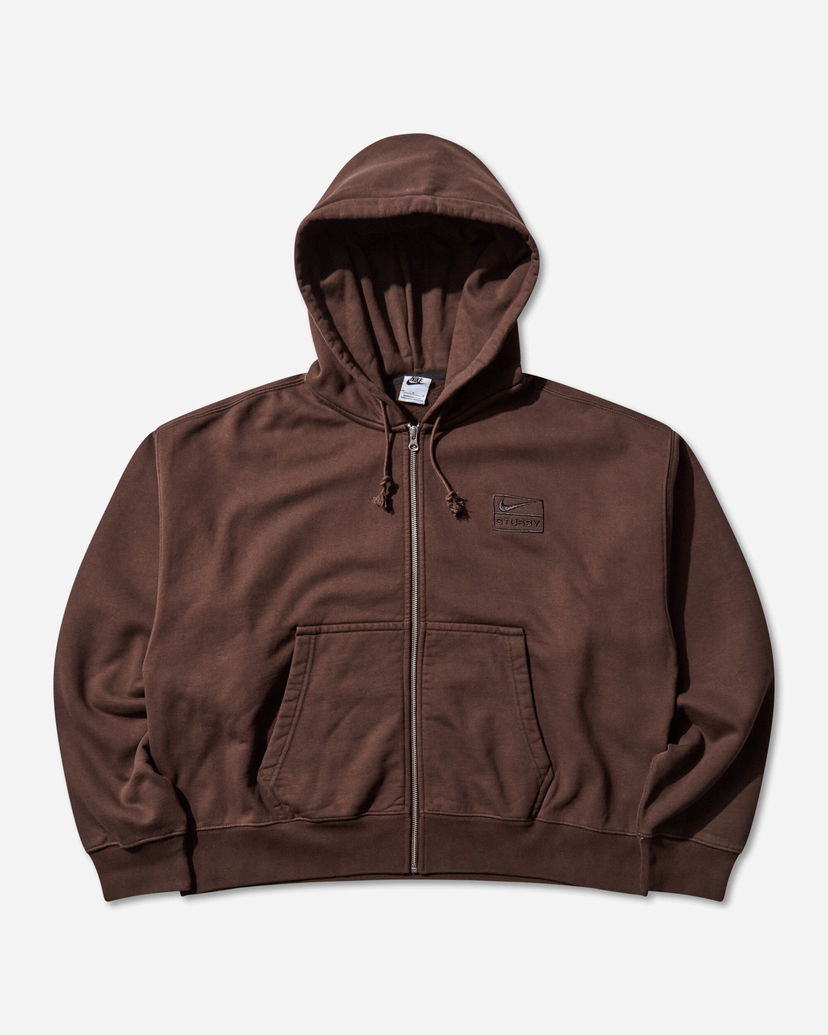 Dukserice Nike Nike Stüssy Full-Zip Fleece Hoodie Smeđa | FJ9175-261