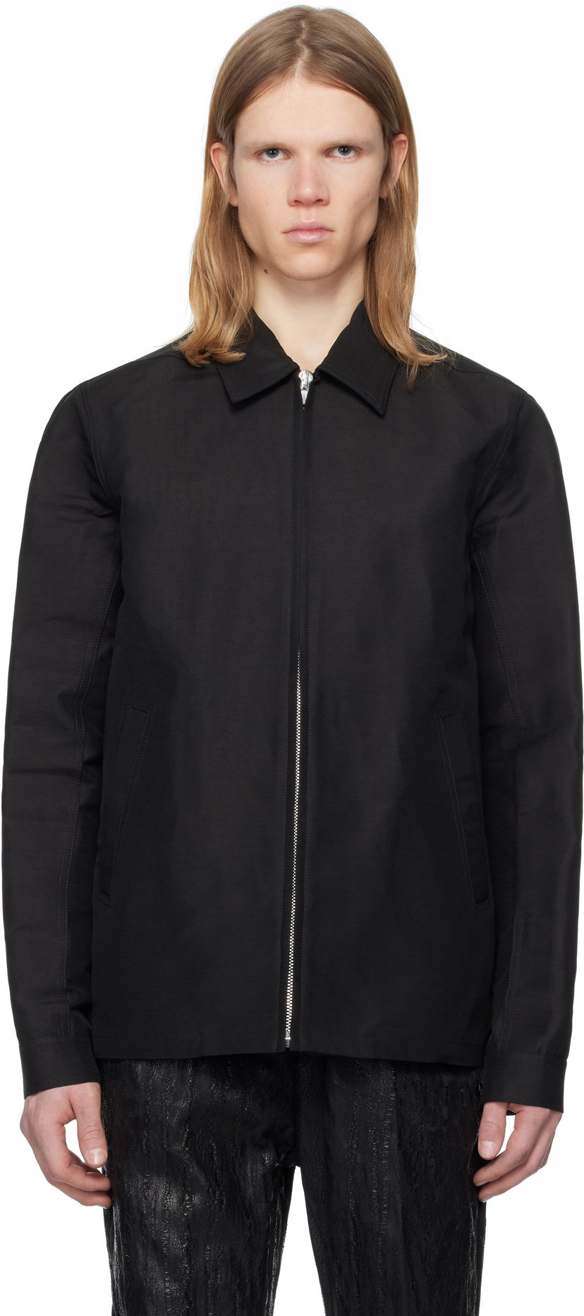 Jakna Rick Owens Rick Owens Hollywood Heavy Brad Jacket Crna | RU01E5764 FH