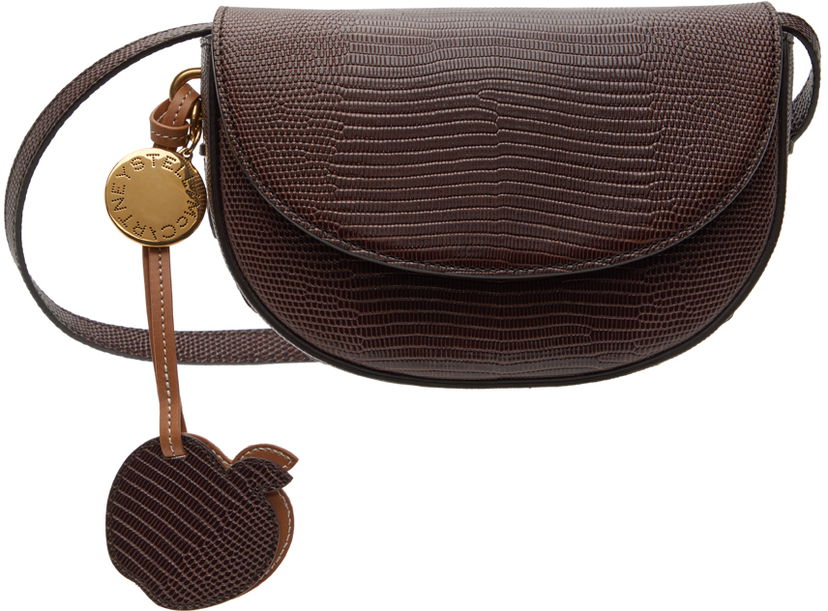 Torba oko struka Stella McCartney Scale-Embossed Frayme Shoulder Bag With Apple Charm Smeđa | 7B0092WP0426