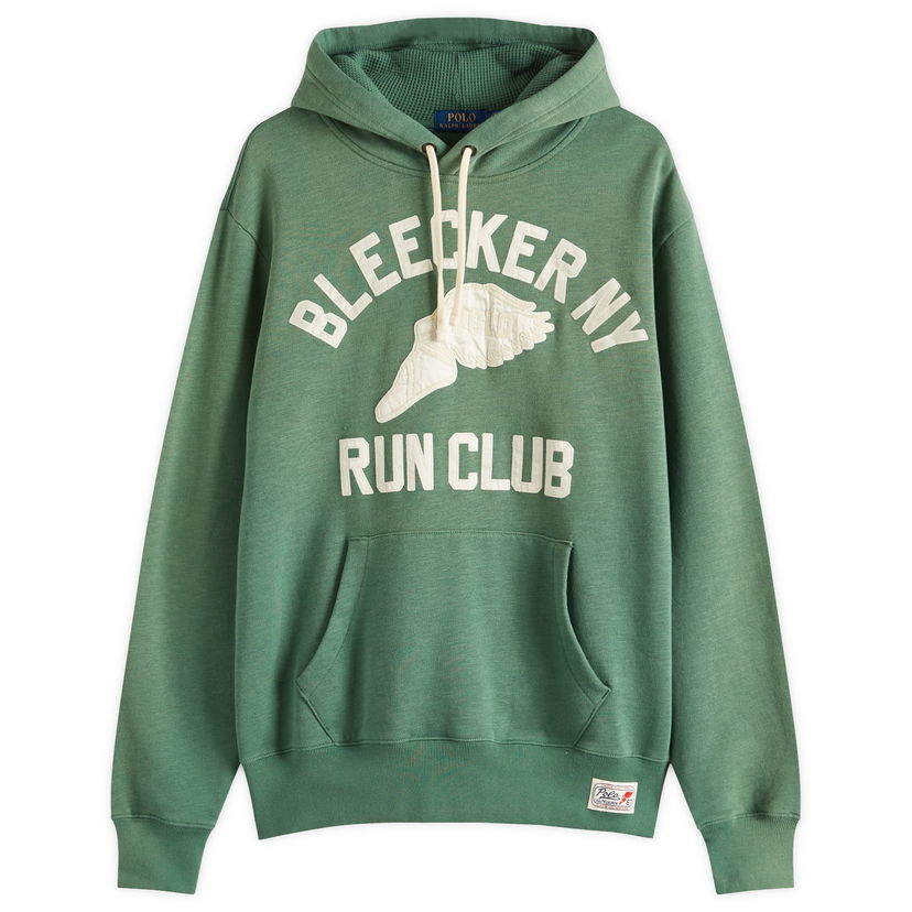 Dukserice Polo by Ralph Lauren Ralph Lauren Bleecker Run Club Hoodie Zelena | 710964984002