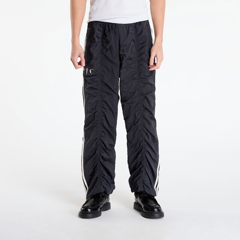 Hlače adidas Originals Thug Club Woven Ruched Side Stripe Tracksuit Bottoms Crna | KC2206
