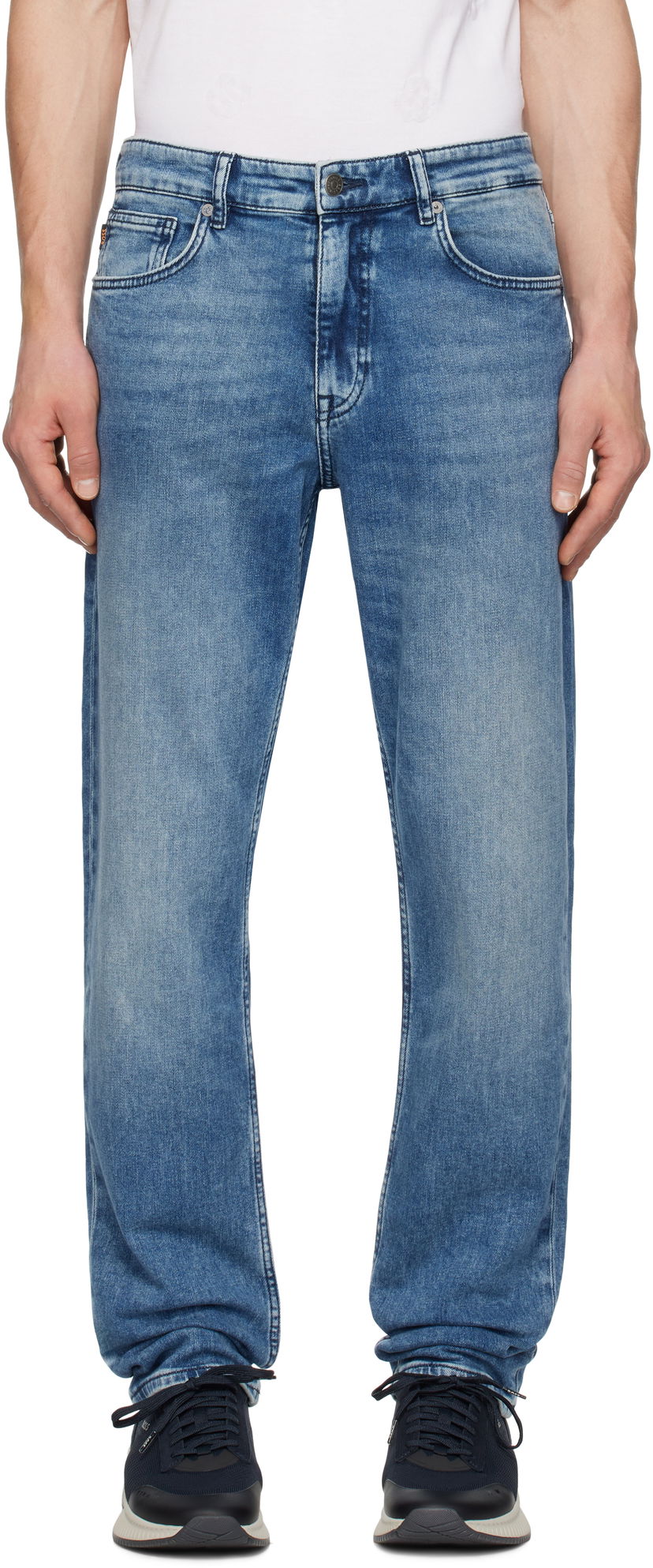 Jeans BOSS Faded Jeans Plava | 50532538