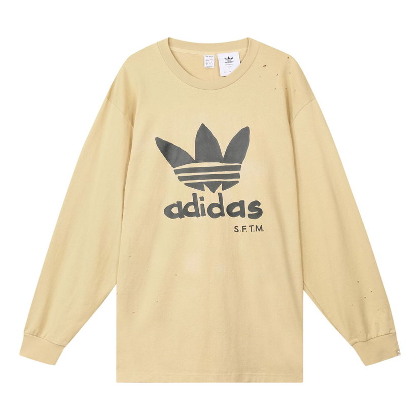 Majica kratkih rukava adidas Originals SONG FOR THE MUTE Long Sleeve T-Shirt Bež | HT0435