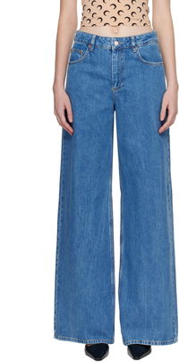 Marine Serre Moon Laser High-Waist Flare Jeans