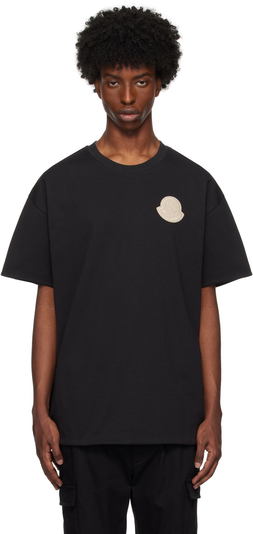 Majica kratkih rukava Moncler Logo Reversible T-Shirt Crna | J20918C0003383927