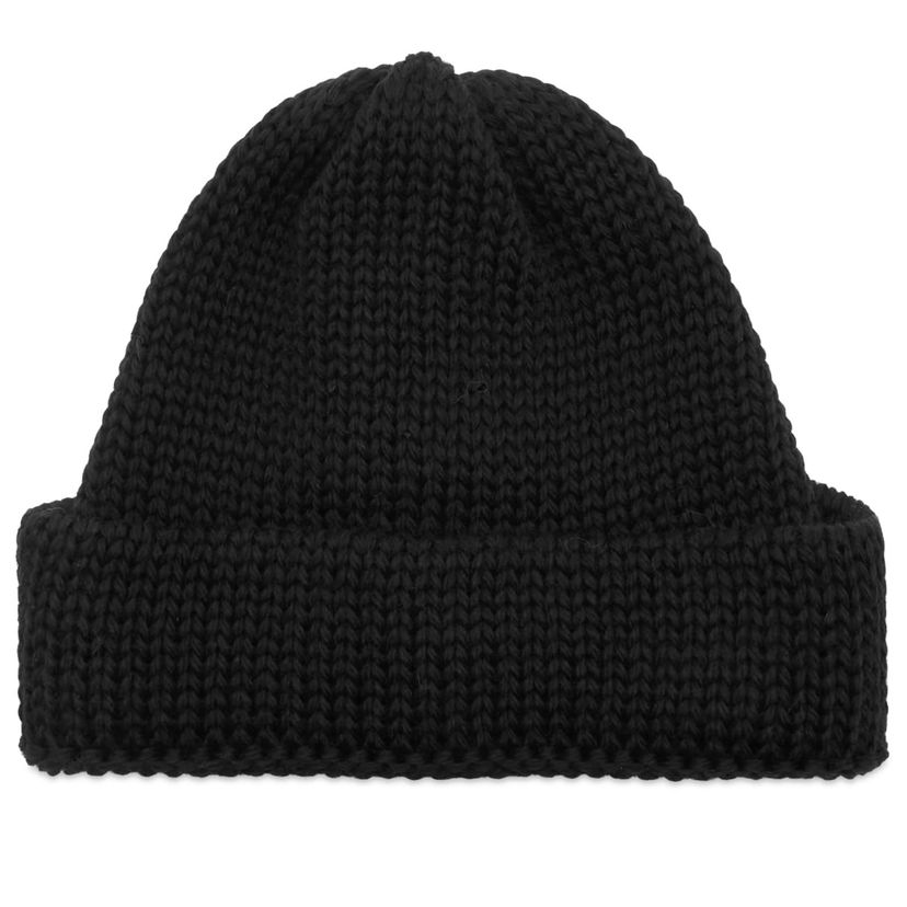 Kapica Universal Works Universal Works British Wool Short Watch Cap Crna | 33350-BLK