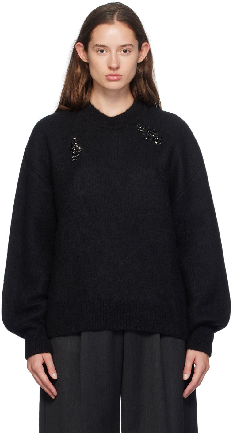 Džemper Simone Rocha Simone Rocha Embellished Sweater Crna | MIMK4WTB 0657