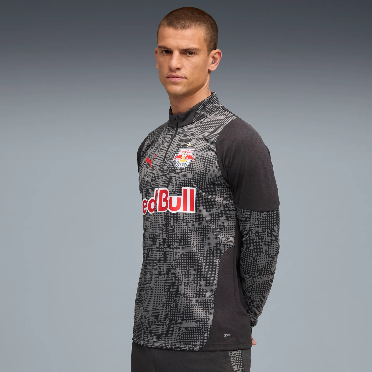 Majica kratkih rukava Puma Red Bull Salzburg Training 1/4 Zip Top Crna | 781755-17, 1