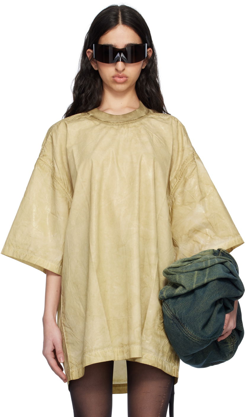 Majica kratkih rukava Rick Owens Rick Owens DRKSHDW Hollywood Tommy T-Shirt Žuta | DS01E3203 PF