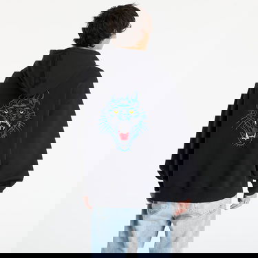 Dukserice Patta Patta Embroidered Fire Panther Hooded Sweater Crna | POC-AW25-2050-325-0026-001, 3