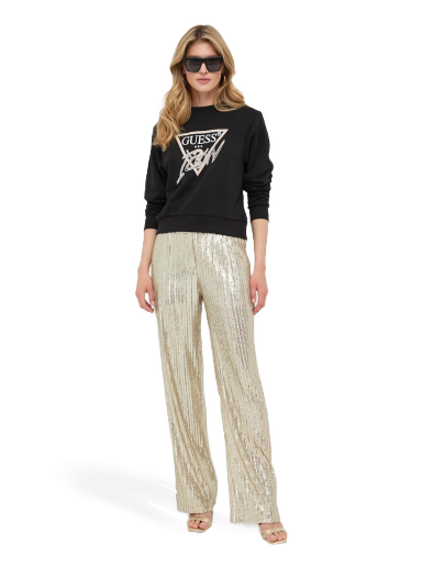 Dukserice GUESS Sweatshirt Crna | W3YQ01.KB683