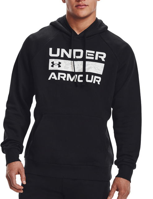 Dukserice Under Armour Under Armour UA Rival Fleece Signature Hoodie Crna | 1366363-001