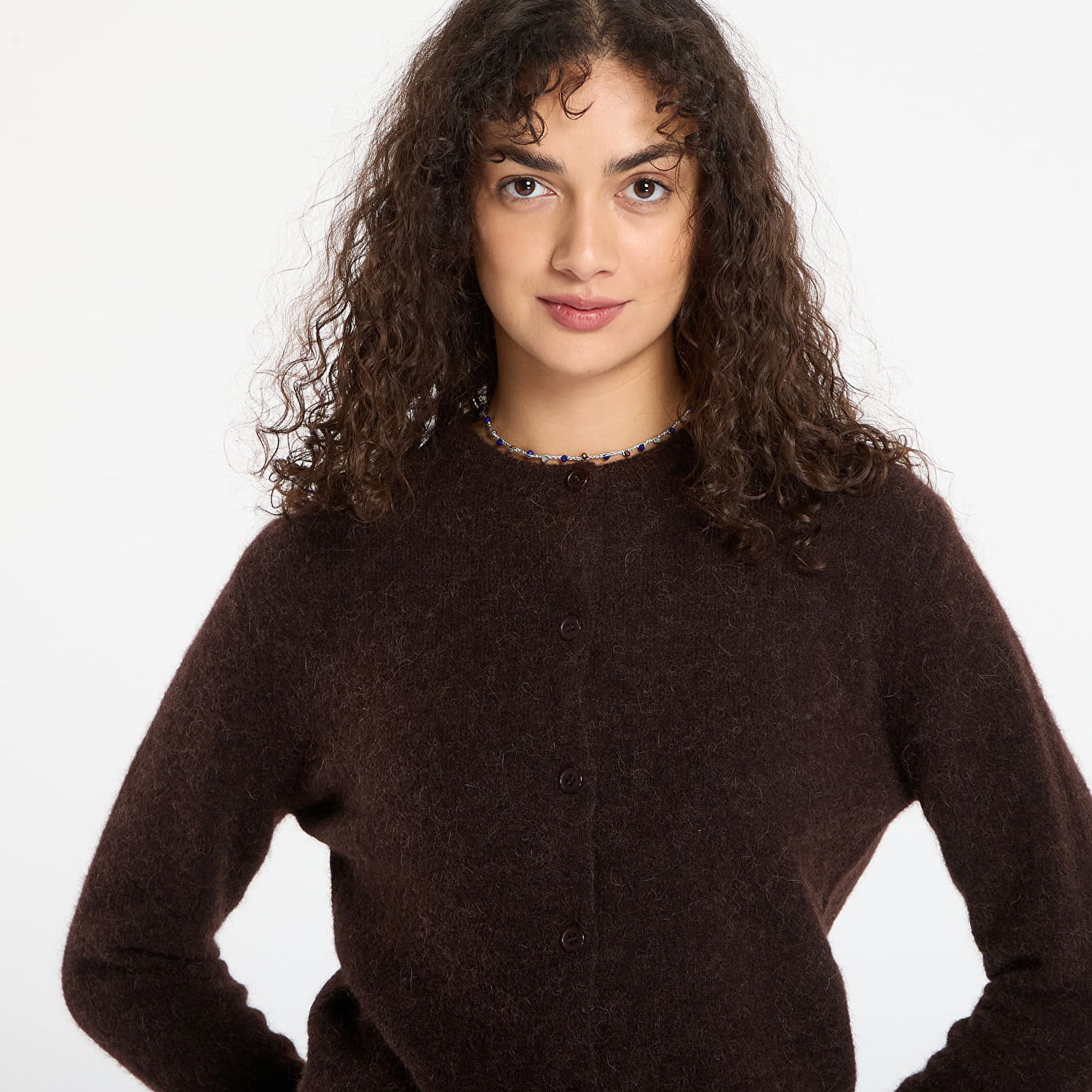 Džemper Samsoe Samsoe Nor Short Cardigan Smeđa | F16422744_191111TCX, 1