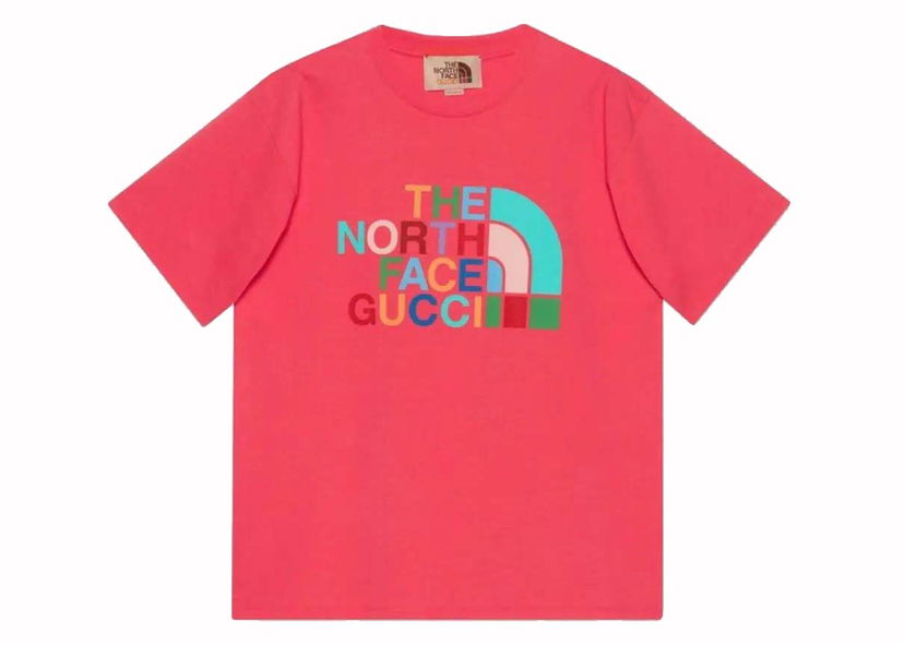 Majica kratkih rukava Gucci x The North Face T-Shirt Red Multi Crvena | 616036 XJDTV 5519
