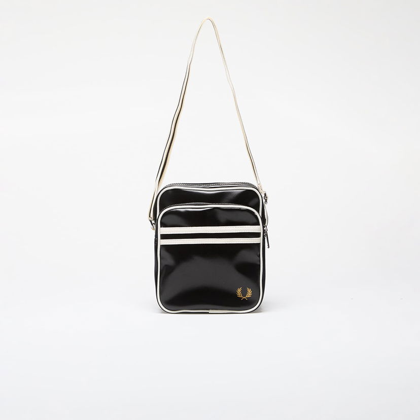 Torba za rame Fred Perry Classic Side Bag Black/ Ecru 2 l Crna | L8258 D57