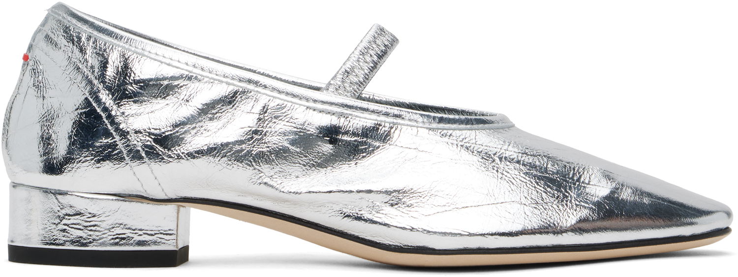 Odjeća Aeyde Aeyde Pippa Leather Ballerina Flats Metalik | A11-FL-GLVR25RO126-SS25-920-068, 0