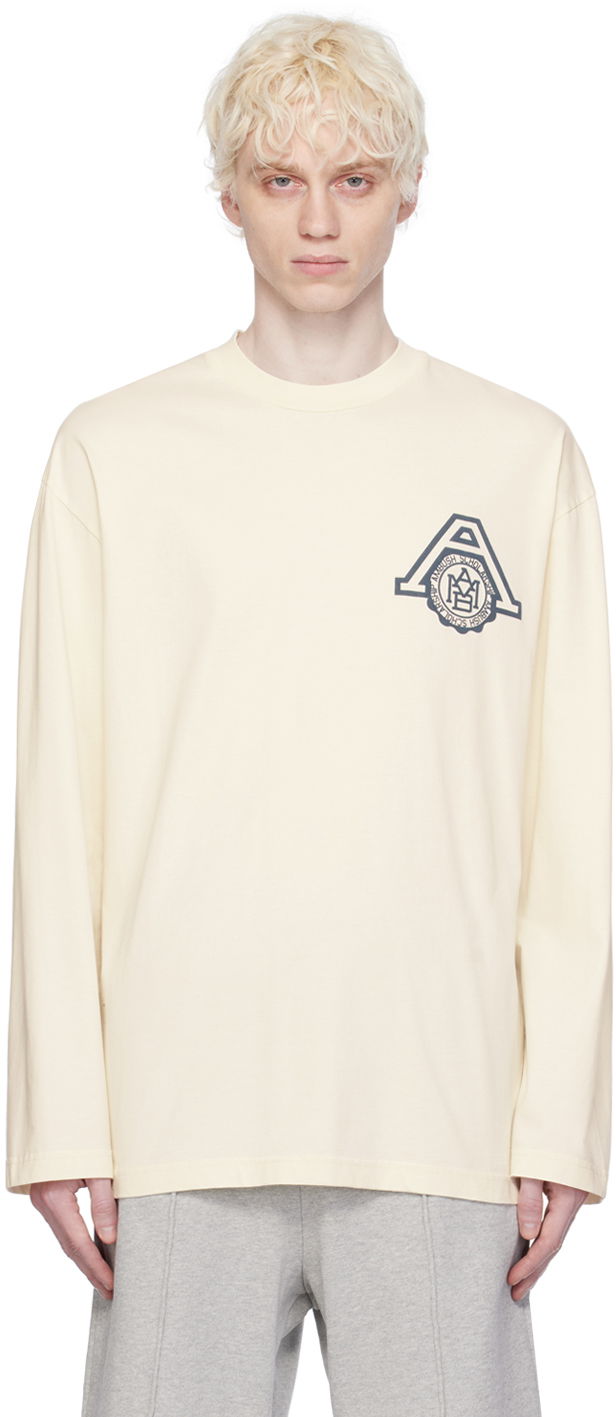Majica kratkih rukava Ambush Scholarship T-Shirt Bež | BMAB002S24JER0013145