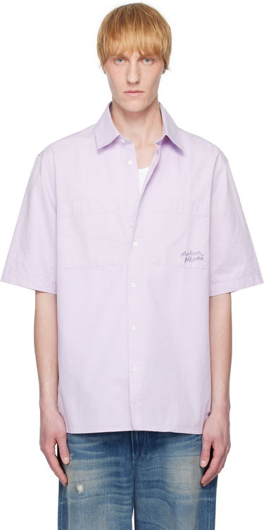 Košulja MAISON KITSUNÉ Maison Kitsuné Relaxed Short Sleeve Shirt Ljubičasta | OM00424WW9031, 0