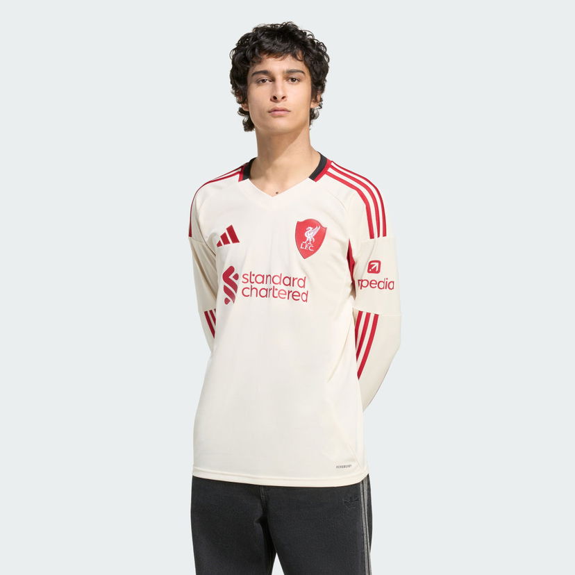 Dres adidas Performance Liverpool FC 25/26 Long Sleeve Away Jersey Bež | JV6448