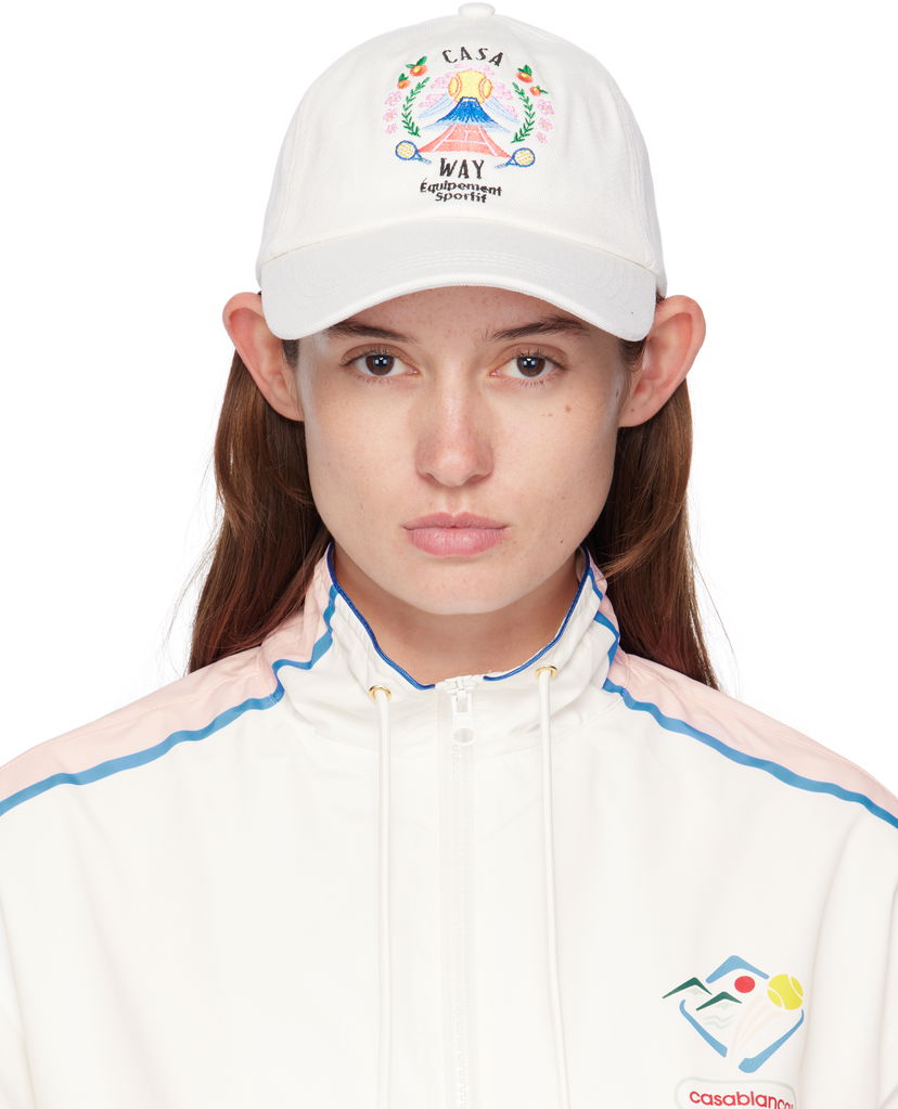 Kapa Casablanca Casablanca 'Casa Way' Mountain Baseball Cap Bijela | APF25-HAT-002-04