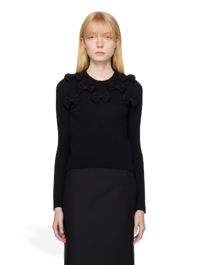 Džemper Valentino Bows Sweater Crna | 3B0KC51L8B4