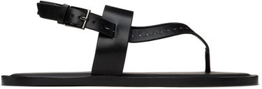 Tenisice i cipele Max Mara Leather Thong Sandals Crna | 2414521012600, 0