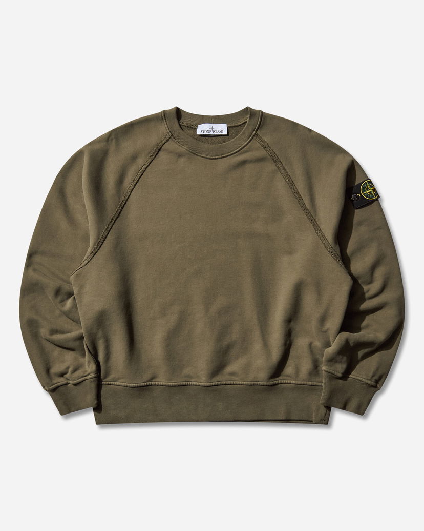 Dukserice Stone Island Garment Dyed Oversized Fit Crewneck Sweatshirt Zelena | K2S15-6100022-S0A20 V0054