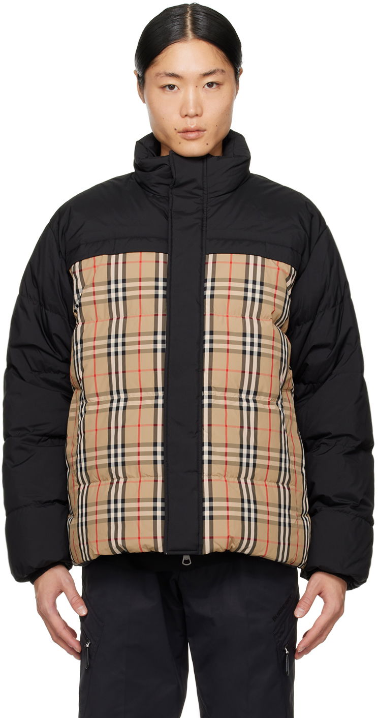 Jakna Burberry Vintage Check Reversible Down Jacket Crna | 8079296