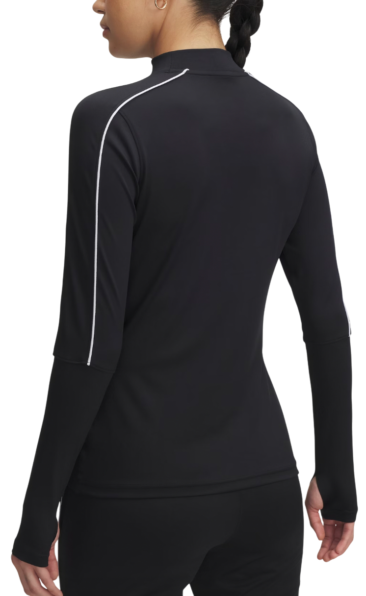 Majica kratkih rukava Under Armour Challenger Midlayer Mock Neck Long-Sleeve Top with Piping Detail and Thumbholes Crna | 6004072-001, 1