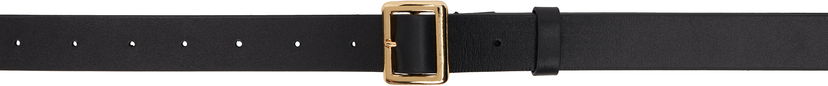 Pojasevi AURALEE AURALEE Square Buckle Belt Crna | A25SB05RP-W