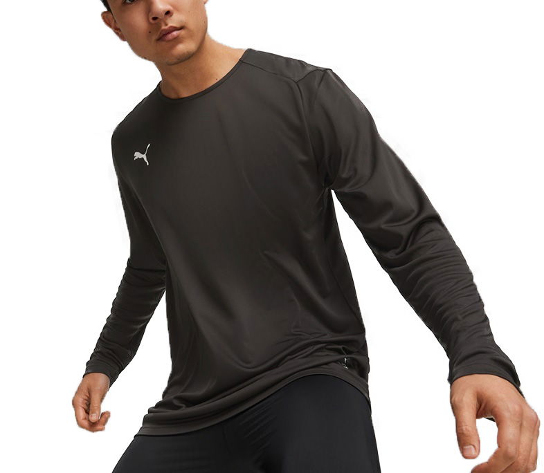 Majica kratkih rukava Puma Hoops Team LS Shooting Shirt Crna | 676637-01
