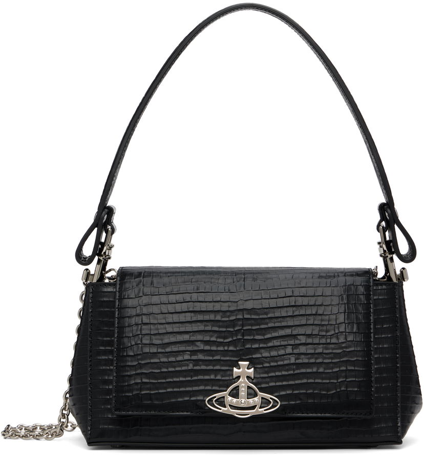 Ručna torbica Vivienne Westwood Vivienne Westwood Hazel Medium Handbag Crna | 46020001W-L00C0-