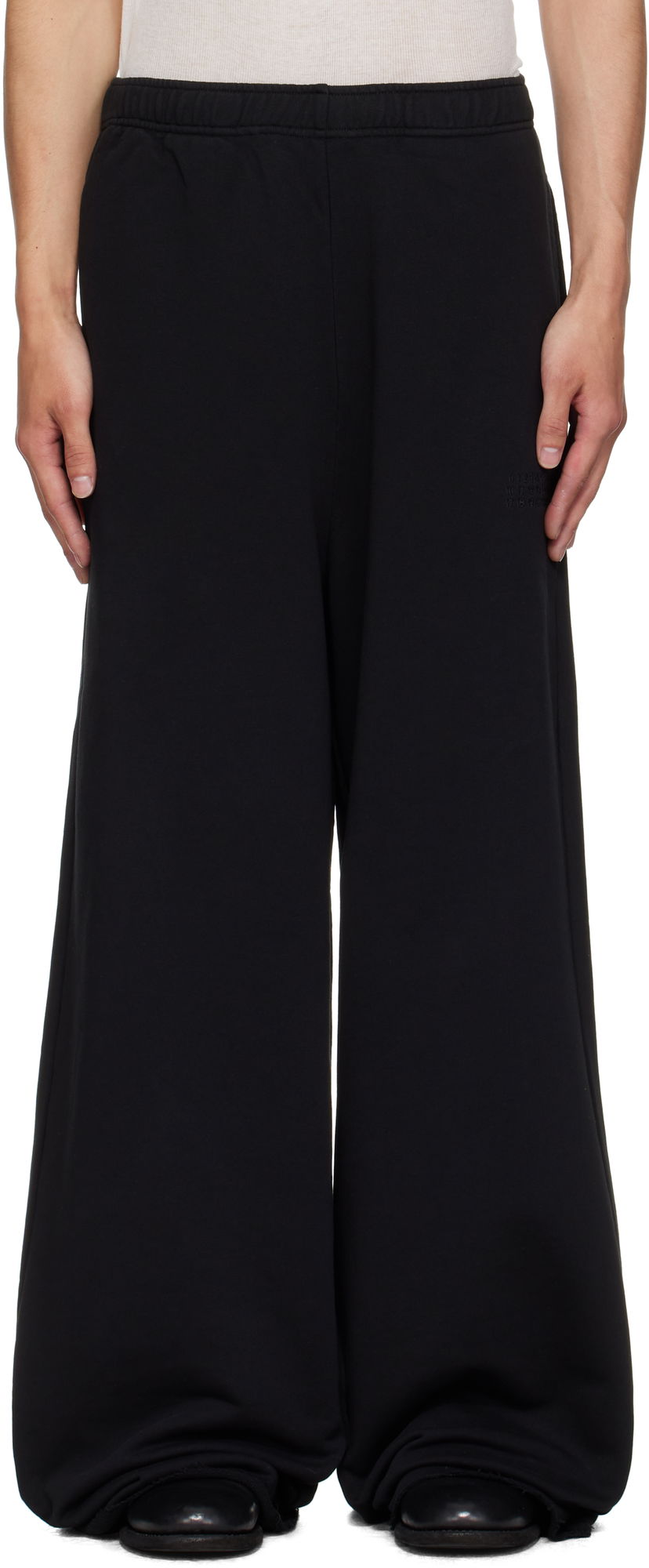 Trenirka Maison Margiela MM6 Maison Margiela Cotton Wide-Leg Sweatpants Crna | SH0KA0057 M25025