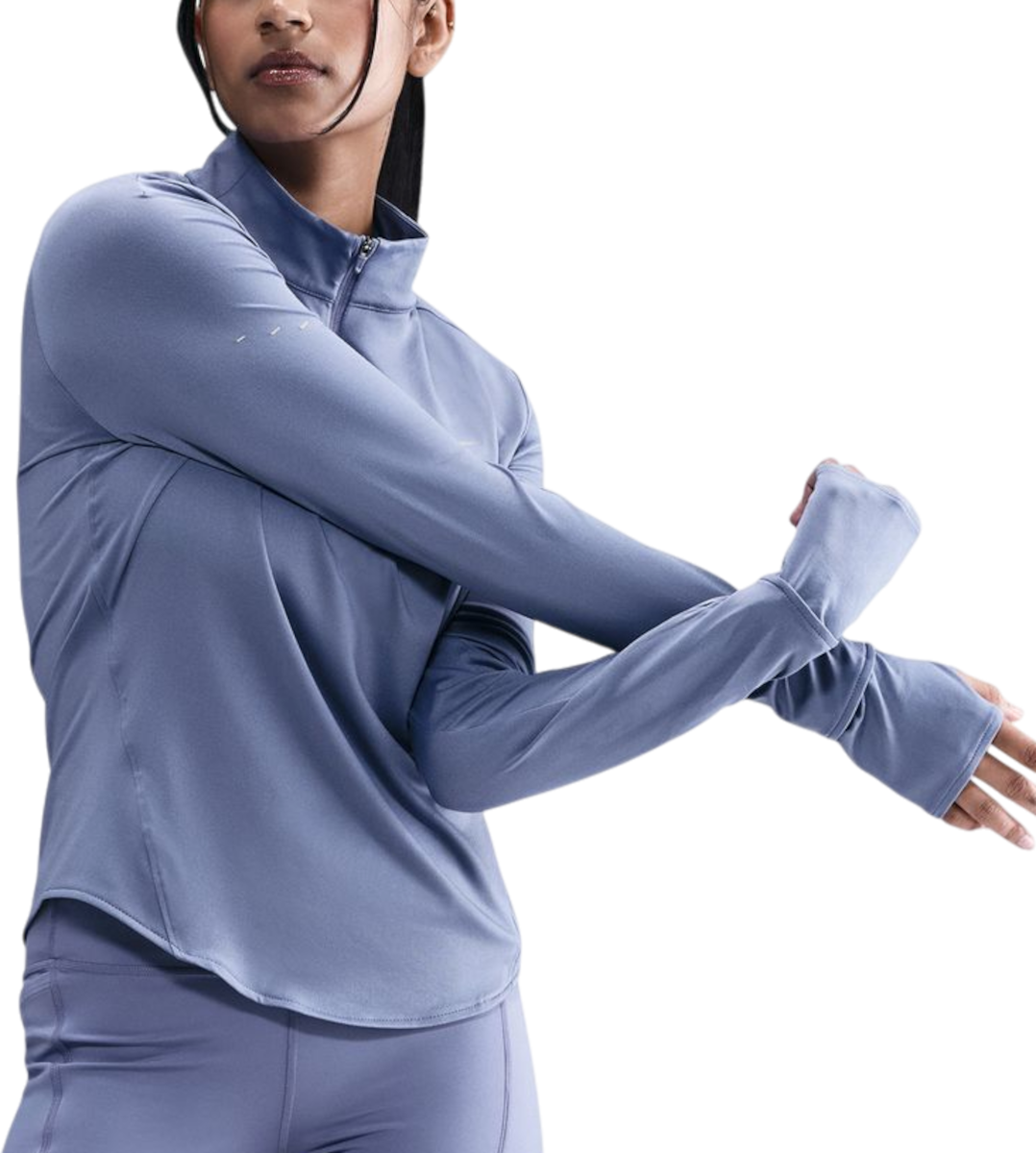 Majica kratkih rukava Nike Swift Long Sleeve Half-Zip Top with Thumbholes Plava | hq0499-499, 0