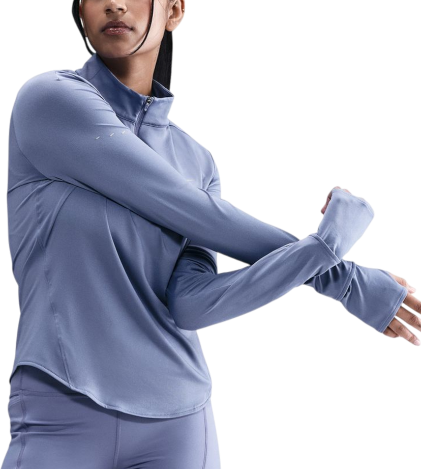 Majica kratkih rukava Nike Swift Long Sleeve Half-Zip Top with Thumbholes Plava | hq0499-499