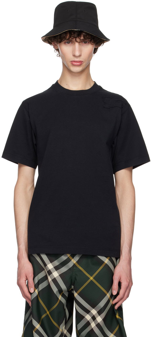 Majica kratkih rukava Burberry Black Cotton T-Shirt Crna | 8084951