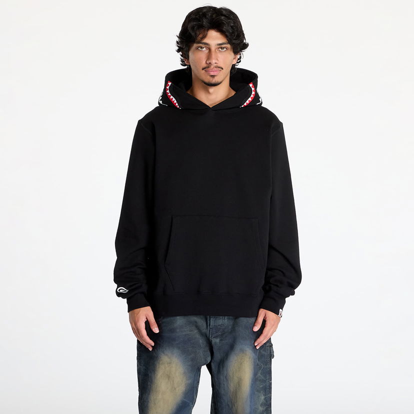 Dukserice BAPE Shark Pullover Hoodie Black Crna | 001PPK801013M BLK