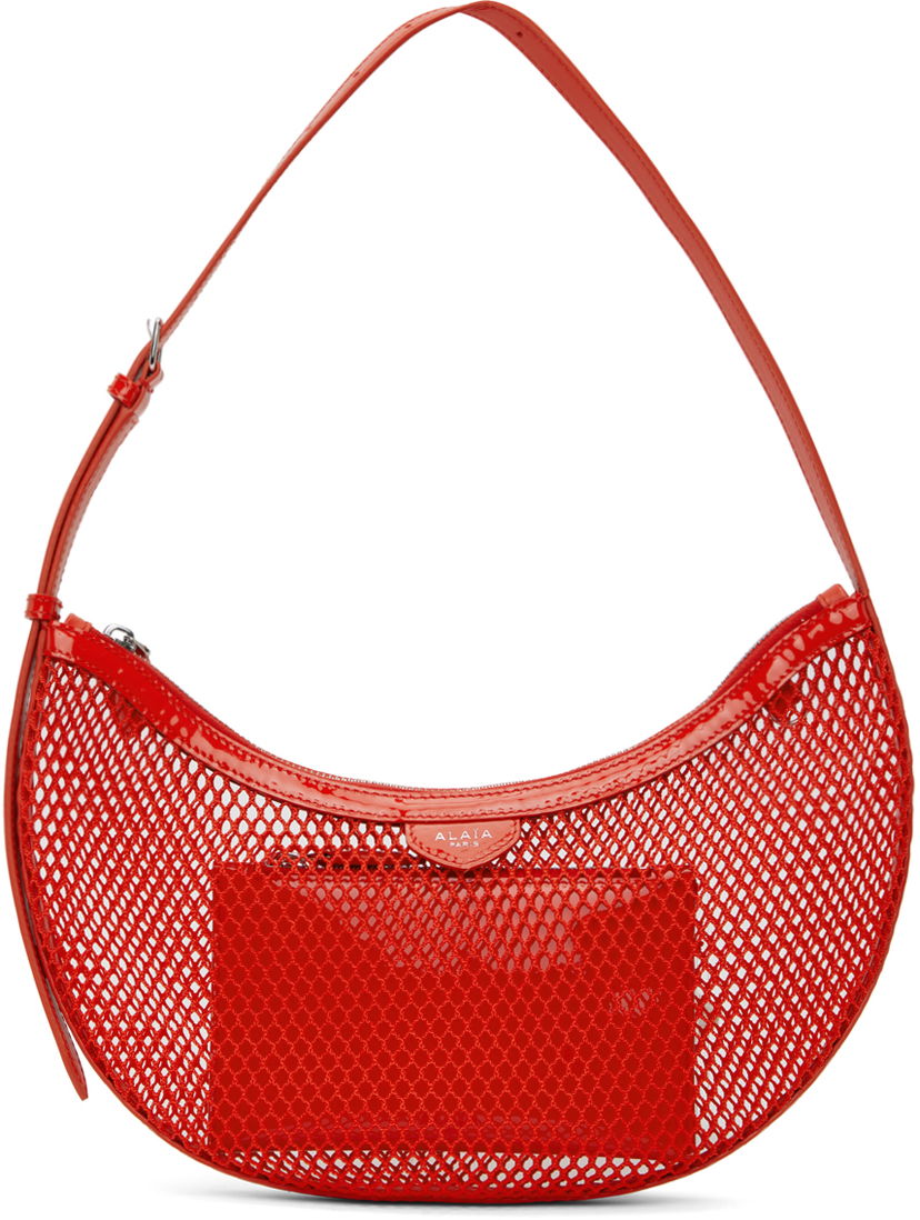 Torba za rame Alaïa One Piece Demi Lune Shoulder Bag Crvena | AA1S02731CA266