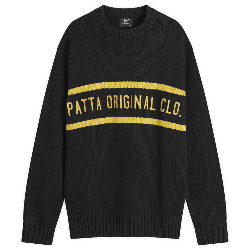 Džemper Patta Original Clothing Knitted Jumper Black Crna | POC-AW24-7000-324-0341-001