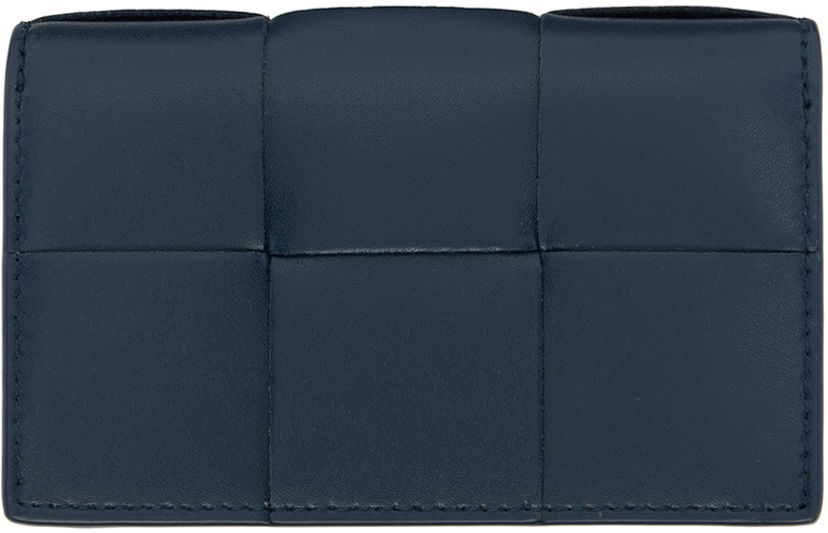 Novčanik Bottega Veneta Cassette Business Card Holder Tamnoplava | 679849 VBWD6 3359