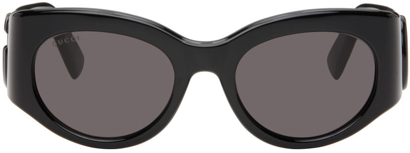 Odjeća Gucci Gucci Black Marmont Monocolor Round Sunglasses Siva | GG1544S