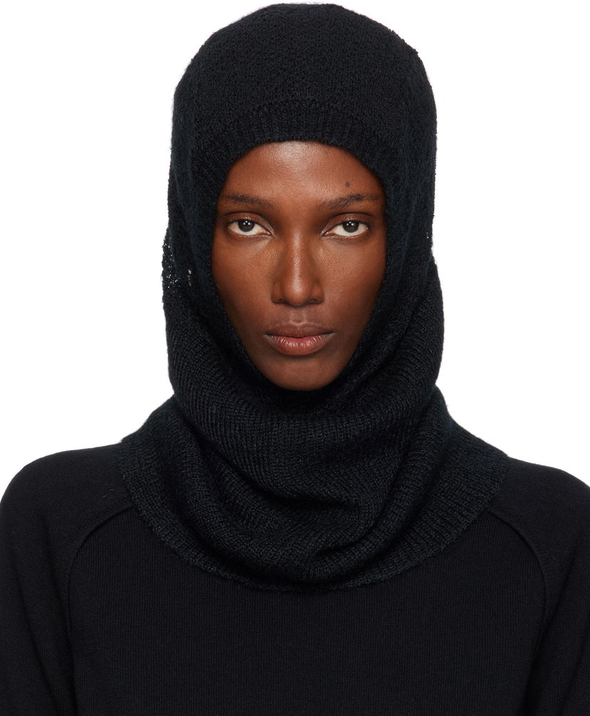 Šešir Ann Demeulemeester Ann Demeulemeester Vali Knit Balaclava Crna | 2520-W-HT08-KN070-099