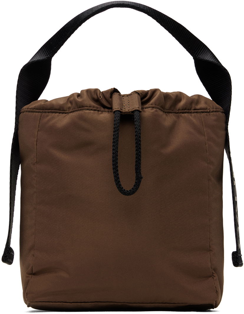 Tote bag GANNI Drawstring Tech Tote Bag Smeđa | A6206