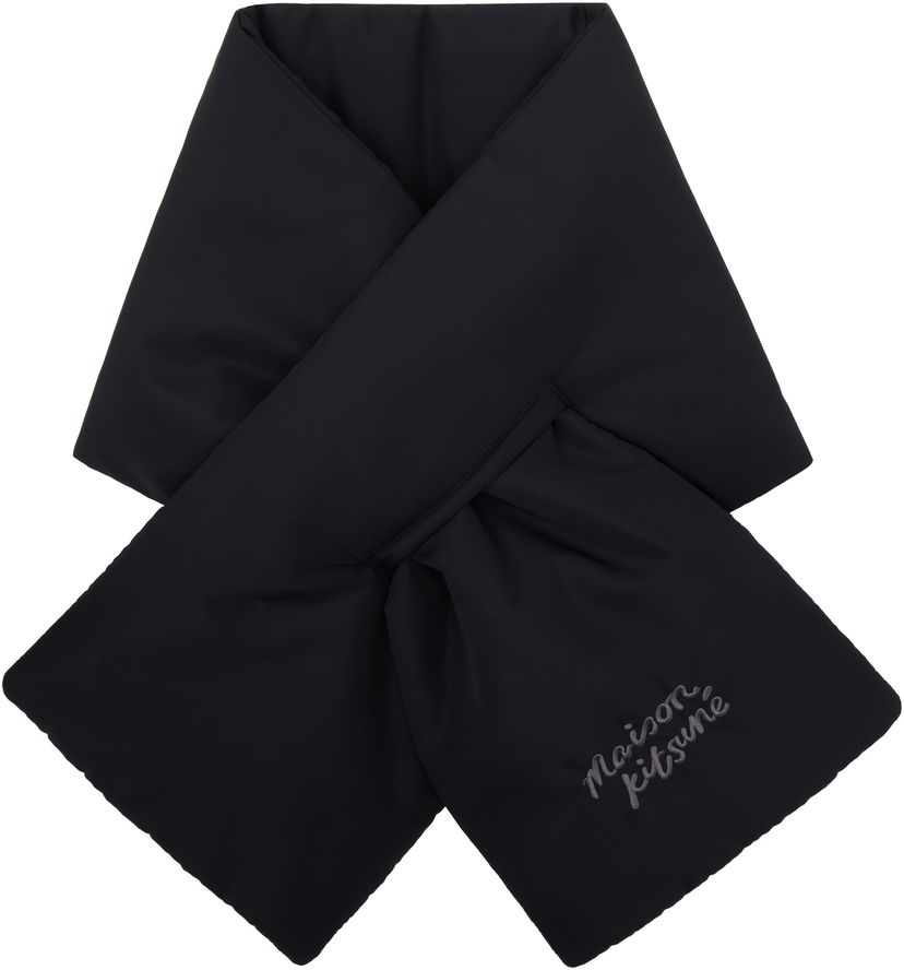 Šal MAISON KITSUNÉ Puffer Scarf Crna | NM06202WQ4035