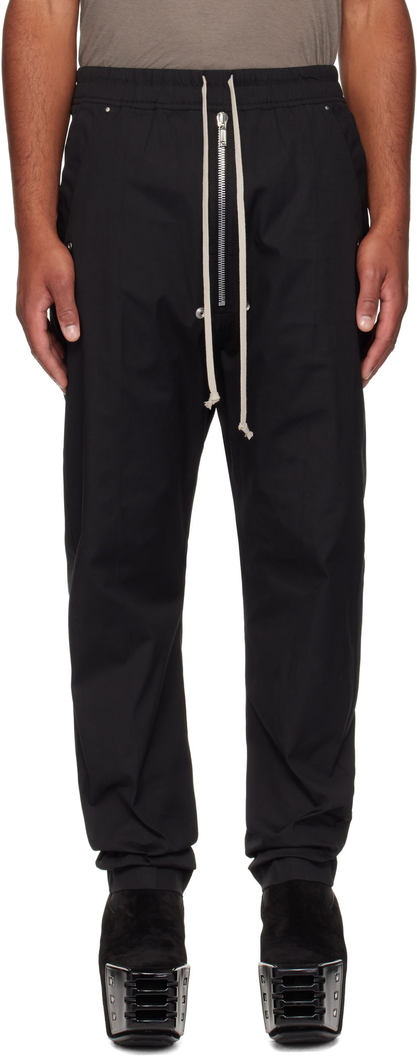 Hlače Rick Owens Rick Owens Concordians Bela Trousers Crna | RU02E1361 TE