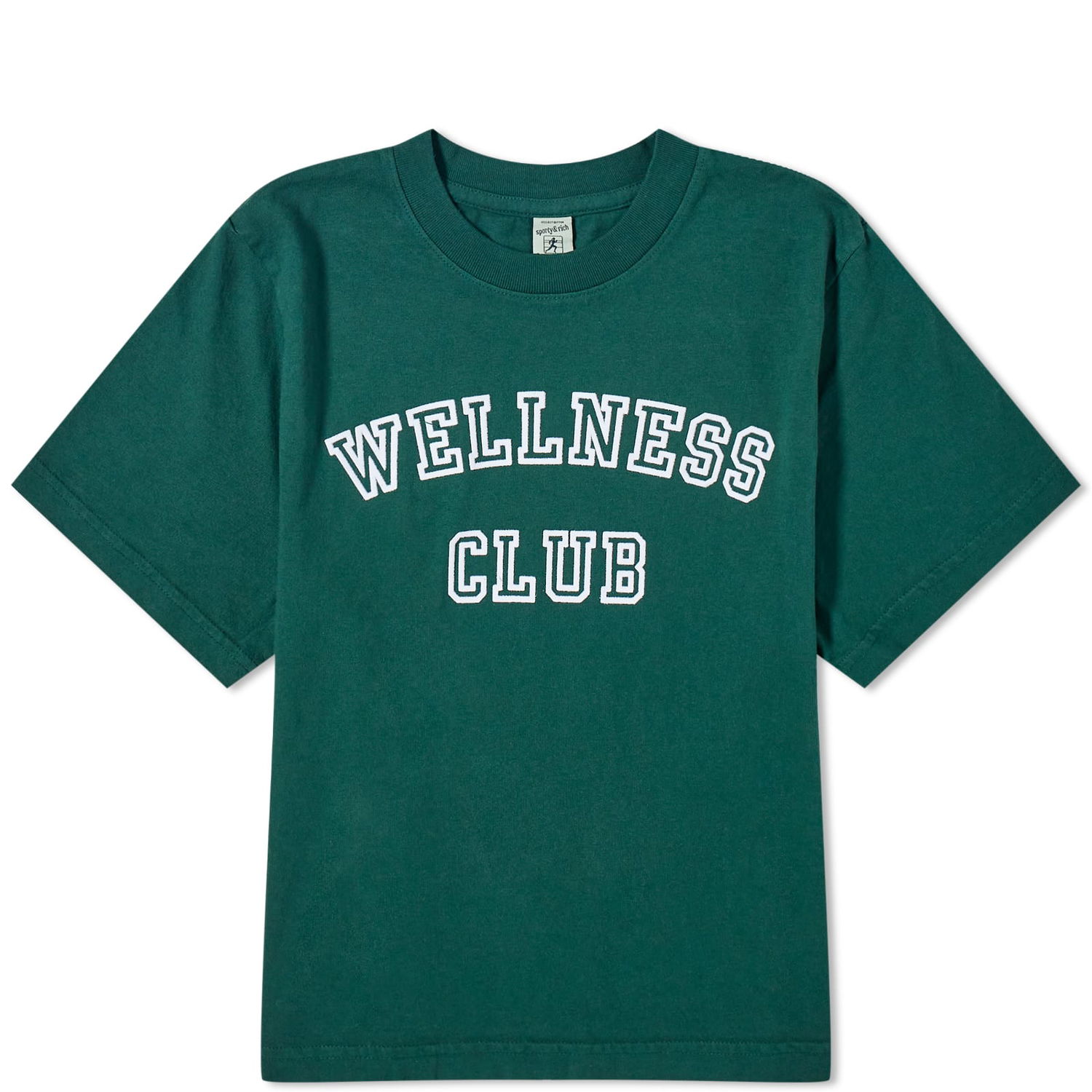 Majica kratkih rukava Sporty & Rich Wellness Club Cropped T-Shirt Zelena | TS874FO, 0
