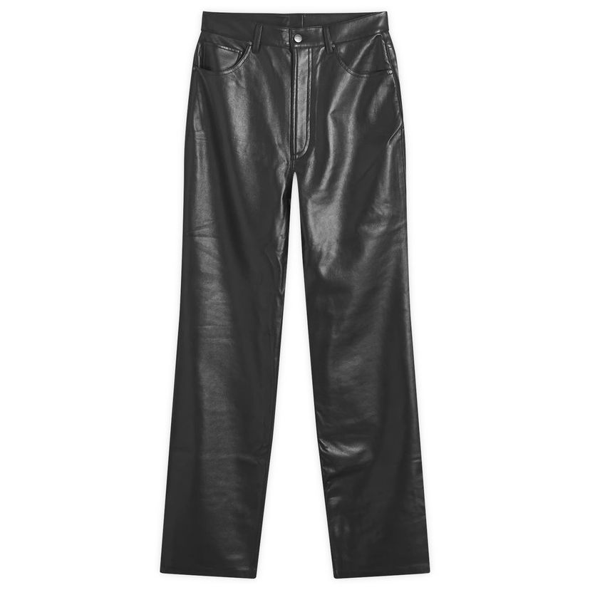 Hlače Anine Bing Black Leather Pants 25" Crna | A-03-10044-BLK26