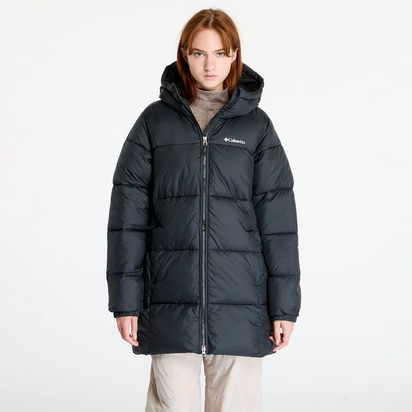 Pernata jakna Columbia Puffect™ II Mid Hooded Jacket Black Crna | 2088471010
