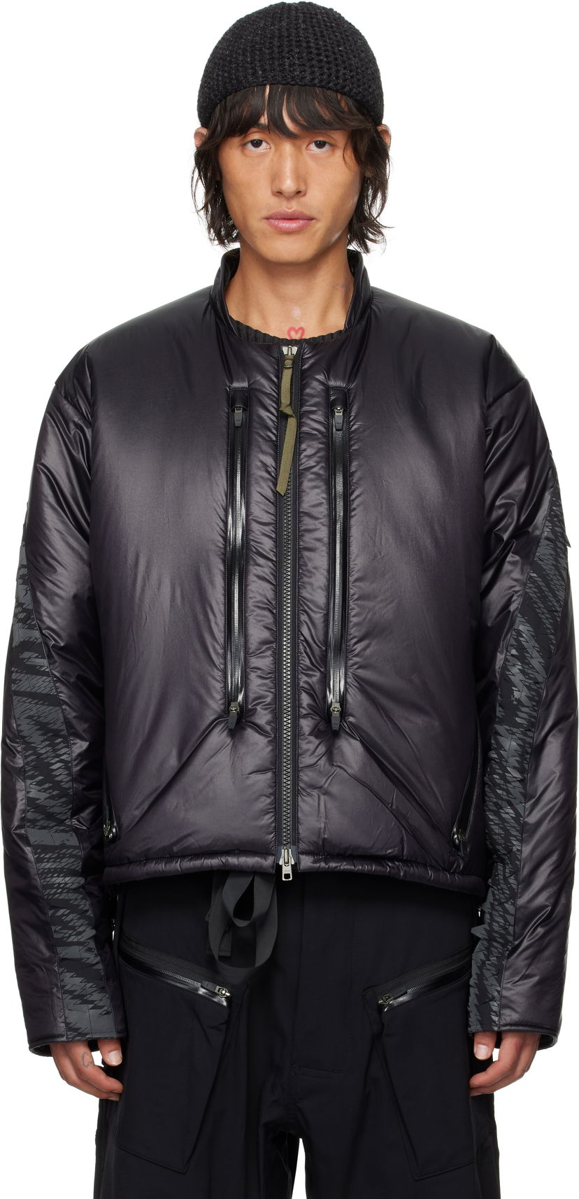 Pernata jakna Acronym ACRONYM J14-PX Bomber Jacket Crna | J14-PX